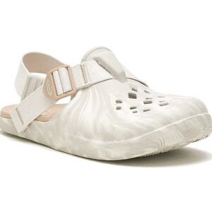 Chaco Women's Cream Mules with Adjustable Strap